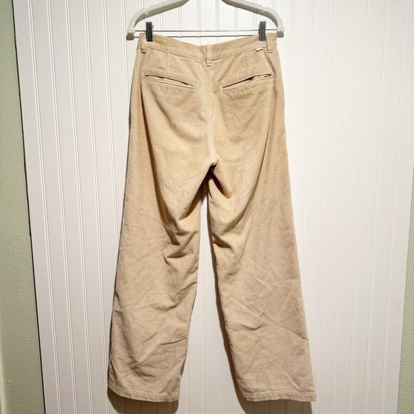 Aritzia TNA Tan Ripcord Corduroy Pants Straight Leg Size 4 - Picture 5 of 6